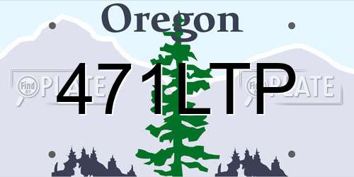 471LTP Oregon License Plate