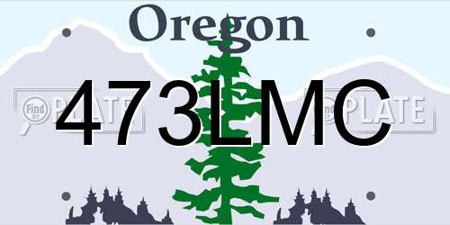 473LMC Oregon License Plate