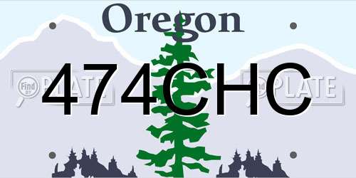 474CHC Oregon License Plate
