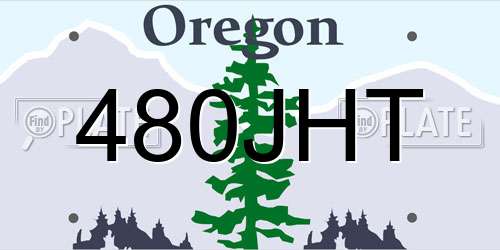 480JHT Oregon License Plate