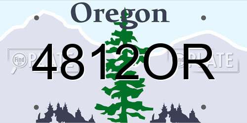 4812OR Oregon License Plate