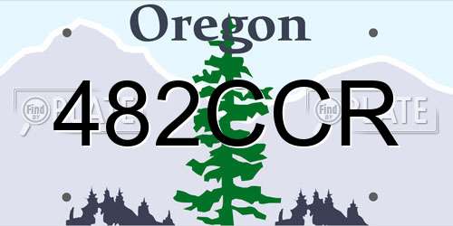482CCR Oregon License Plate