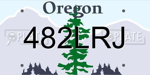 482LRJ Oregon License Plate