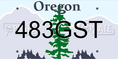 483GST Oregon License Plate