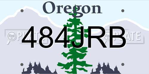 484JRB Oregon License Plate