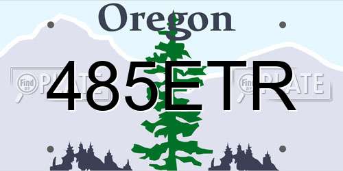 485ETR Oregon License Plate