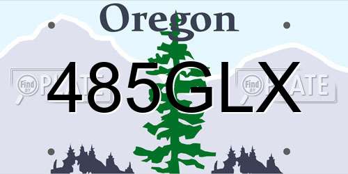 485GLX Oregon License Plate