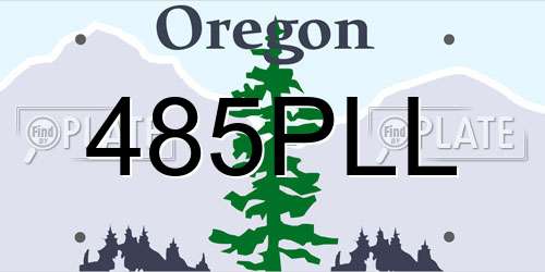 485PLL Oregon License Plate