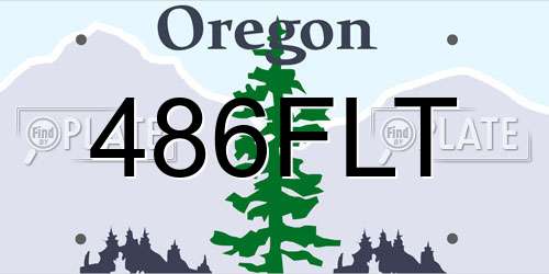 486FLT Oregon License Plate