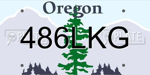 486LKG Oregon License Plate