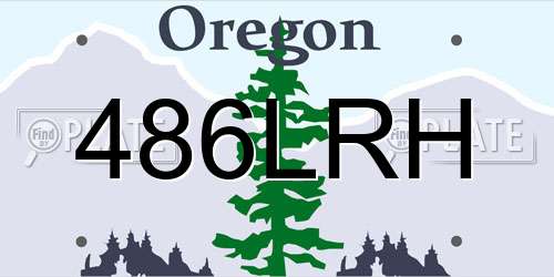 486LRH Oregon License Plate