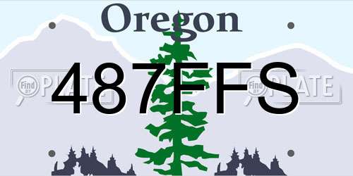 487FFS Oregon License Plate