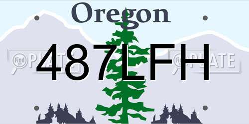487LFH Oregon License Plate
