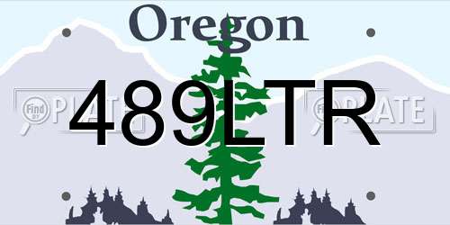 489LTR Oregon License Plate