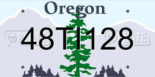 48TI128 Oregon License Plate
