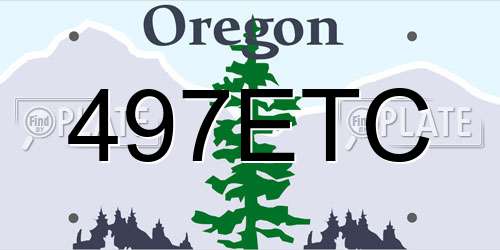 497ETC Oregon License Plate