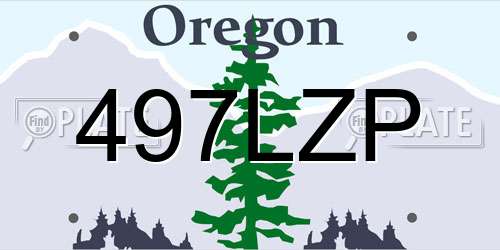 497LZP Oregon License Plate