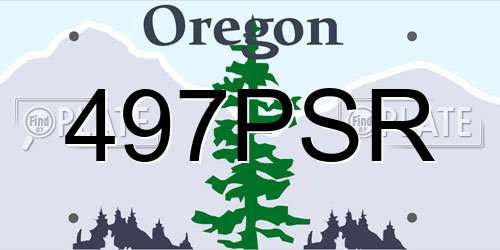 497PSR Oregon License Plate