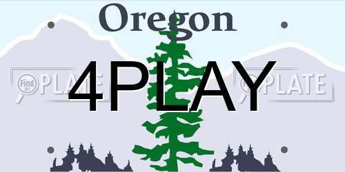 4PLAY Oregon License Plate