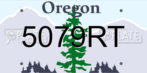 5079RT Oregon License Plate