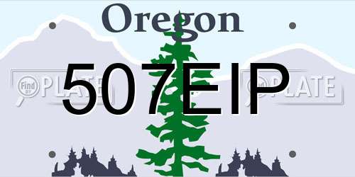 507EIP Oregon License Plate