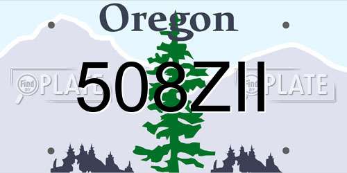 508ZII Oregon License Plate