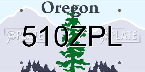 510ZPL Oregon License Plate