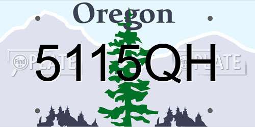 5115QH Oregon License Plate