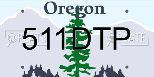 511DTP Oregon License Plate