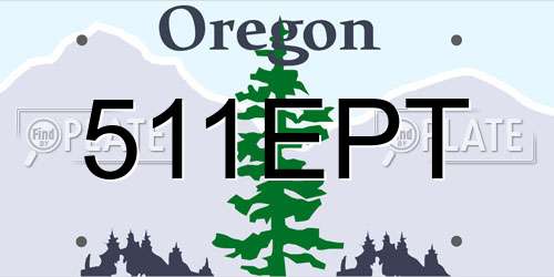 511EPT Oregon License Plate