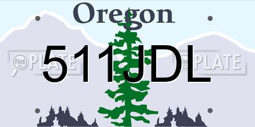 511JDL Oregon License Plate