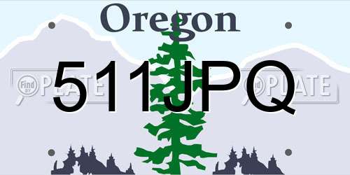 511JPQ Oregon License Plate