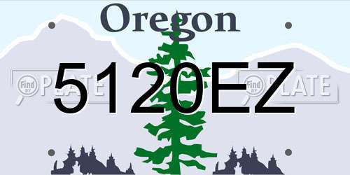 5120EZ Oregon License Plate