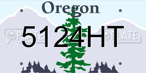 5124HT Oregon License Plate