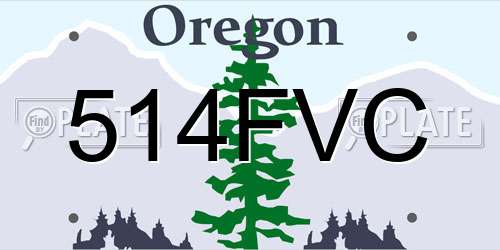 514FVC Oregon License Plate