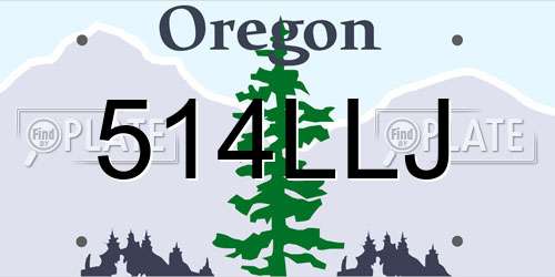 514LLJ Oregon License Plate