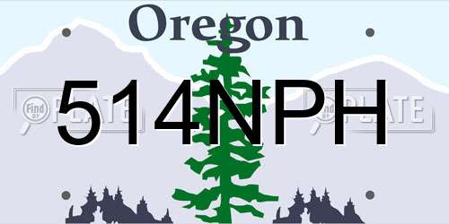 514NPH Oregon License Plate