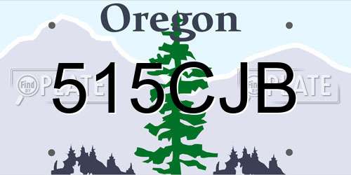 515CJB Oregon License Plate