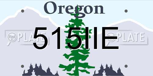 515IIE Oregon License Plate