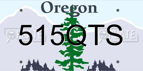 515QTS Oregon License Plate