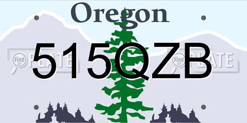 515QZB Oregon License Plate