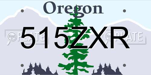 515ZXR Oregon License Plate