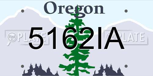 5162IA Oregon License Plate