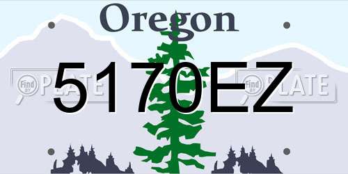 5170EZ Oregon License Plate