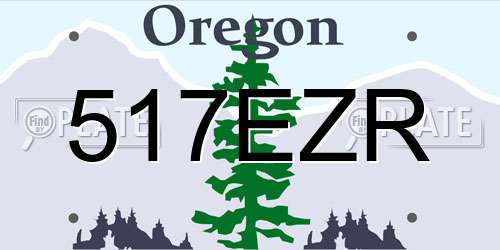 517EZR Oregon License Plate