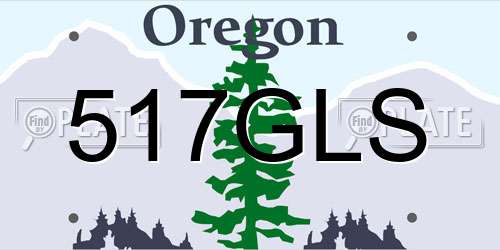 517GLS Oregon License Plate
