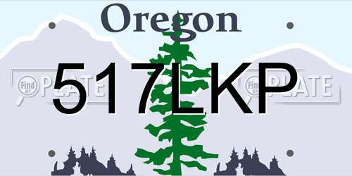 517LKP Oregon License Plate