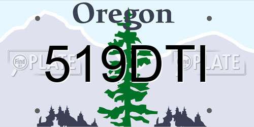 519DTI Oregon License Plate