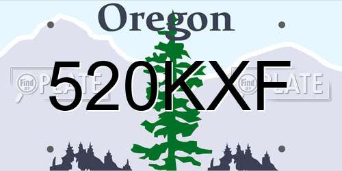 520KXF Oregon License Plate