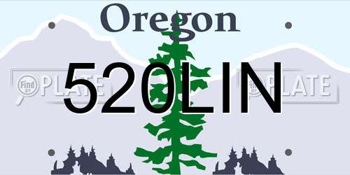 520LIN Oregon License Plate